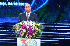 Thủ tướng Chính phủ đánh giá doanh nghiệp FDI là thành viên tích cực trong đại gia đình các doanh nghiệp Việt Nam. Ảnh: Lê Tiên