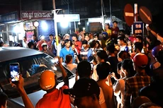 Tình trạng mất an ninh trật tự tại khu vực trạm BOT cầu sông Cái Nhỏ (Đồng Tháp) diễn biến phức tạp trong nhiều ngày qua. Ảnh: Đăng Nguyên