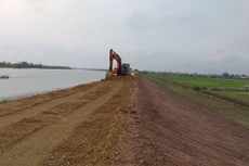 Giãn tiến độ gói thầu trăm tỷ xử lý cấp bách đê ở Nam Định
