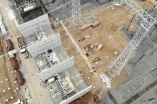 Vị trí lắp đặt tạm MBA 500 kV - 600 MVA tại TBA 500 kV Nho Quan. 