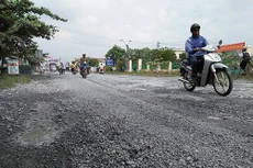 Hiện trạng mặt đường tuyến QL53 đoạn Trà Vinh - Long Toàn đang xuống cấp nghiêm trọng. Ảnh chỉ mang tính minh họa. Nguồn Internet