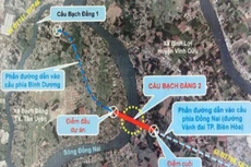 Cầu Bạch Đằng 2 bắc qua sông Đồng Nai nối xã Bạch Đằng (thị xã Tân Uyên, tỉnh Bình Dương) với xã Bình Lợi (huyện Vĩnh Cửu) . Nguồn Internet