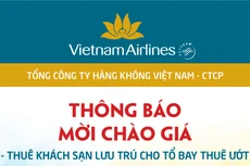 Tổng công ty Hàng không Việt Nam – CTCP thông báo mời chào giá