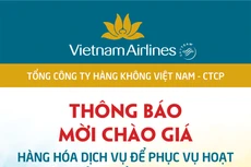 Tổng công ty Hàng không Việt Nam - CTCP thông báo mời chào giá