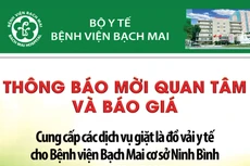 Bệnh viện Bạch Mai thông báo mời quan tâm và báo giá