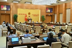 Phiên họp thứ 38 của Ủy ban Thường vụ Quốc hội ngày 8/10. Ảnh: Nam An