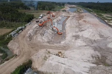 Từ đầu năm đến hết tháng 10, Dự án Nạo vét, gia cố suối Cái đoạn từ cầu Thợ Ụt đến sông Đồng Nai giải ngân được 1.102 tỷ đồng, đạt 67,75% kế hoạch năm 2024. Ảnh: Như Nguyệt