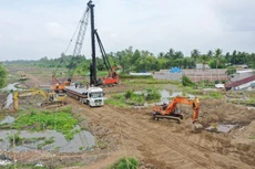Tỷ lệ giải ngân vốn đầu tư công 9 tháng đầu năm của cả nước ước đạt 47,29% kế hoạch Thủ tướng Chính phủ giao. Ảnh: Tiên Giang