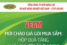 Tổng công ty Máy động lực và Máy nông nghiệp Việt Nam – CTCP (VEAM) thông báo mời chào giá
