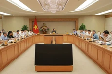 Phó Thủ tướng Trần Hồng Hà chủ trì cuộc họp Ban Chỉ đạo Trung ương về chính sách nhà ở và thị trường bất động sản. Ảnh: Minh Khôi