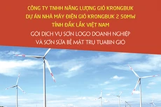 Công ty TNHH Năng lượng gió KrongBuk thông báo chào giá