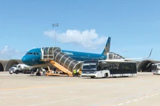 Cảng hàng không Chu Lai được đầu tư nâng cấp để đáp ứng công suất khoảng 10 triệu lượt hành khách và khoảng 1,5 triệu tấn hàng hóa mỗi năm. Ảnh: Hà Minh