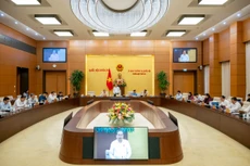 Phiên họp thứ 39 của Ủy ban Thường vụ Quốc hội ngày 14/11. Ảnh: Nam An