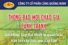 Công ty cổ phần Cảng Quảng Ninh thông báo mời chào giá cạnh tranh