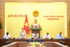 Phiên họp thứ 44 của Ủy ban Thường vụ Quốc hội ngày 24/4/2025. Ảnh: Phạm Thắng