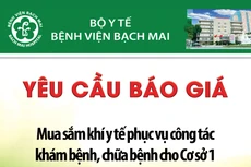 Bệnh viện Bạch Mai thông báo yêu cầu báo giá 