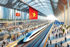Các nhà thầu xây dựng Việt Nam có thể đảm đương được 90 - 95% các hạng mục xây dựng hạ tầng đường sắt tốc độ cao. Ảnh minh họa AI