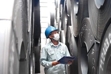 Quý I/2025, sản lượng bán thép và phôi thép của Công ty CP Tập đoàn Hòa Phát đạt 2,38 triệu tấn, tăng 29% so với quý I/2024. Ảnh: Hoàng Anh