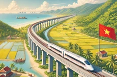 Dự án Đường sắt tốc độ cao trên trục Bắc - Nam được thực hiện theo hình thức đầu tư công với tổng mức đầu tư sơ bộ hơn 1,7 triệu tỷ đồng. Ảnh minh họa: AI