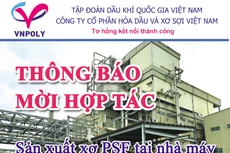 Công ty cổ phần Hóa dầu và Xơ sợi Việt Nam thông báo mời hợp tác