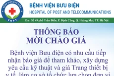 Bệnh viện Bưu điện thông báo mời chào giá