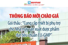 Công ty cổ phần Dược phẩm 2/9 thông báo mời chào giá
