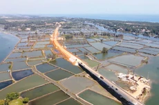 Dự án Hoàn thiện đường ven biển 129 (Võ Chí Công) tại Quảng Nam dự kiến hoàn thành trong năm 2025. Ảnh: Quốc Học