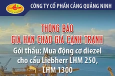 Công ty cổ phần Cảng Quảng Ninh thông báo gia hạn chào giá cạnh tranh 
