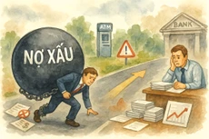 Trong 2 tháng đầu năm 2025, tổng số nợ xấu đã tăng thêm 34 nghìn tỷ đồng, lên mức 1.064 nghìn tỷ đồng. Ảnh: Hoài Nam