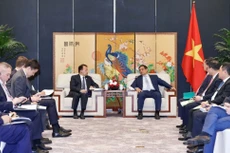 Thủ tướng Phạm Minh Chính tiếp ông Masatsugu Asakawa, Chủ tịch Ngân hàng Phát triển châu Á tại TP. Côn Minh, tỉnh Vân Nam, Trung Quốc. Ảnh: Quý Bắc
