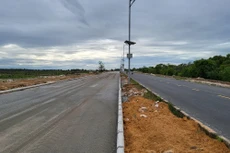 Dự án đường Võ Chí Công đi qua huyện Thăng Bình, tỉnh Quảng Nam. Ảnh: Hà Minh