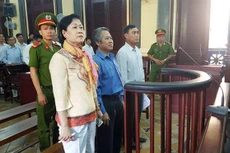 Các bị cáo tại tòa sáng 28-3 - Ảnh: Hoàng Điệp