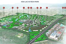 Khu công nghệ cao Hòa Lạc được xây dựng trên diện tích 1,586 ha, với 8 khu chức năng chính.