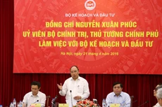 Thủ tướng Nguyễn Xuân Phúc làm việc với Bộ Kế hoạch và Đầu tư