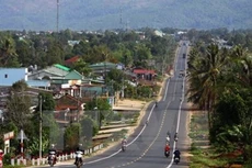 Đường Hồ Chí Minh đoạn qua Tây Nguyên và Bình Phước. (Ảnh: TTXVN)