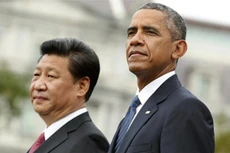 Chủ tịch Trung Quốc Tập Cận Bình và Tổng thống Mỹ Barack Obama trong cuộc gặp tại Washington năm 2015. Ảnh: AP