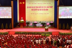 Toàn cảnh phiên khai mạc Hội nghị. Ảnh: VGP/Nhật Bắc