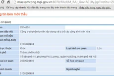 Số điện thoại do bên mời thầu - Công ty cổ phần Tư vấn xây dựng và Tu bổ các công trình văn hóa cung cấp luôn trong tình trạng không liên lạc được