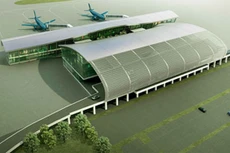 Mô hình Cảng hàng không quốc tế Cát Bi (Hải Phòng), dự kiến sẽ hoàn thành vào ngày 13/5.