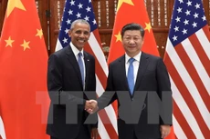 Chủ tịch Trung Quốc hội đàm với Tổng thống Mỹ trước thềm Hội nghị thượng đỉnh G20. (Ảnh: AFP/TTXVN)