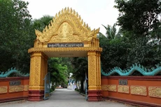 Chùa Dơi - nơi chính quyền Sóc Trăng để doanh nghiệp mượn hơn 8000 m2 đất sai quy định. Ảnh: Tiến Quang