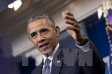 Tổng thống Mỹ Barack Obama phát biểu trong cuộc họp báo ở thủ đô Washington ngày 6/5. (Nguồn: EPA/TTXVN)