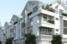 Phối cảnh các căn liền kề của FLC tại dự án Long Biên