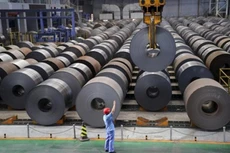Trung Quốc hiện sản xuất một nửa số thép trên thế giới. Ảnh:Reuters