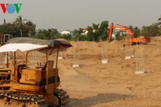 Toàn cảnh công trình đang thi công