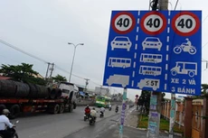 Biển báo tốc độ 40km/h - ảnh minh họa.