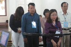 Các bị cáo tại phiên tòa