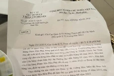 Văn bản trả lời của đại diện Bộ Y tế về vấn đề có liên quan đến Công ty Hòa Phú (ảnh: P.L)