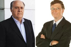 Amancio Ortega (trái) và Bill Gates (phải) được dự báo liên tục đổi ngôi cho nhau. Ảnh: NC