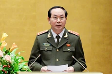 Đại tướng - Bộ trưởng Công an Trần Đại Quang là nhân sự duy nhất được Bộ Chính trị, Trung ương Đảng thống nhất giới thiệu để Quốc hội bầu làm Chủ tịch nước (ảnh: Quochoi.vn)